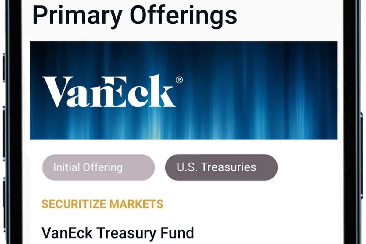 VanEck’s first tokenized fund, VBILL, will have multichain support.